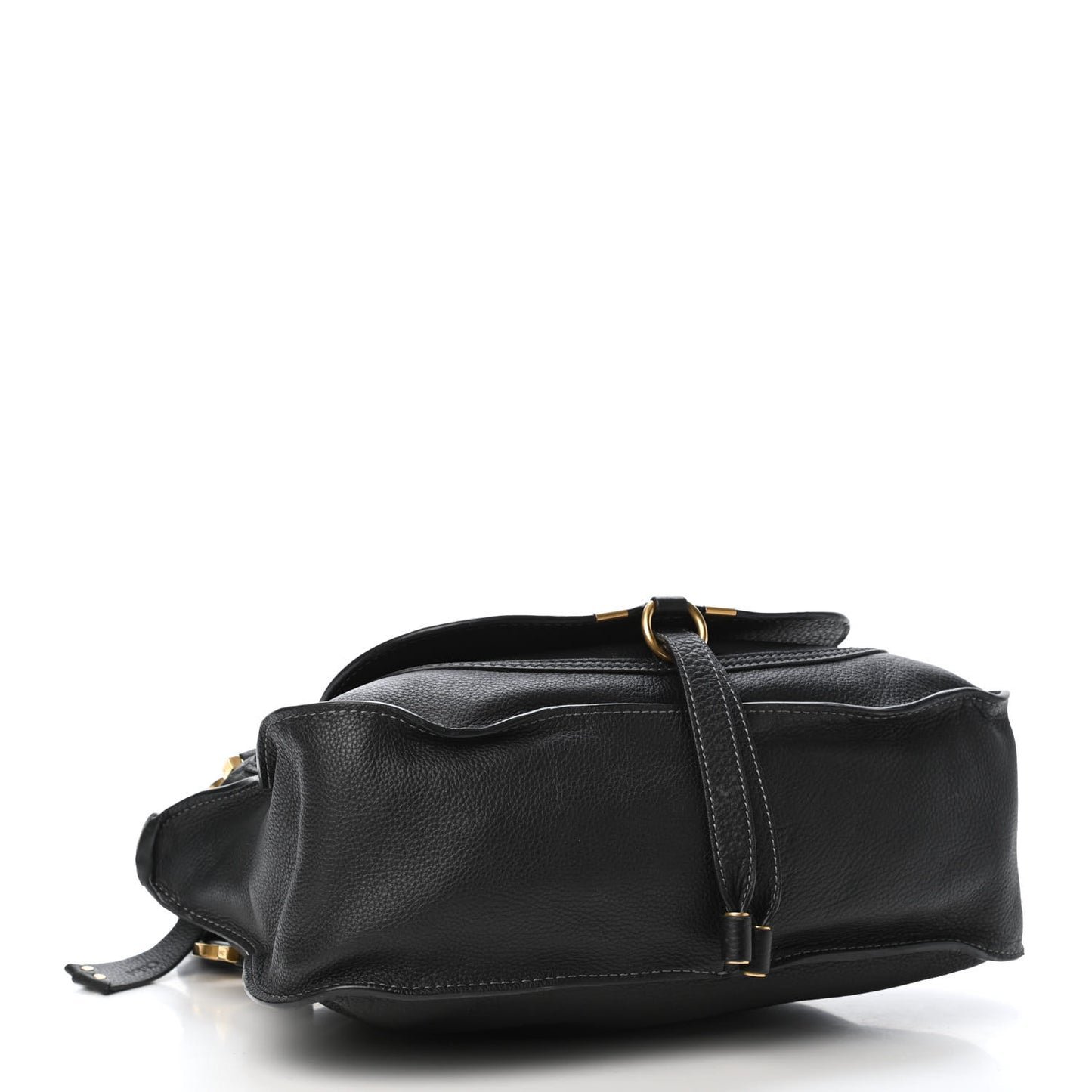 Calfskin Medium Marcie Satchel Black