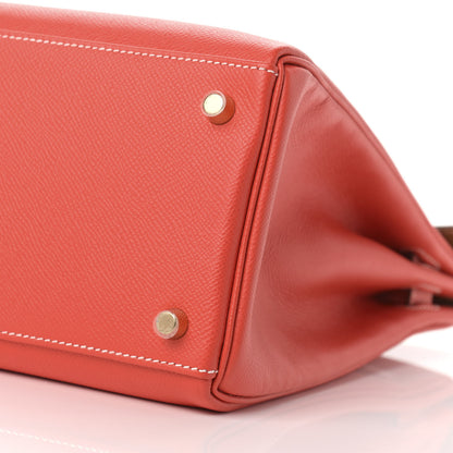Hermes Epsom Candy Kelly Retourne 35 Rose Jaipur Gold 10 of 11