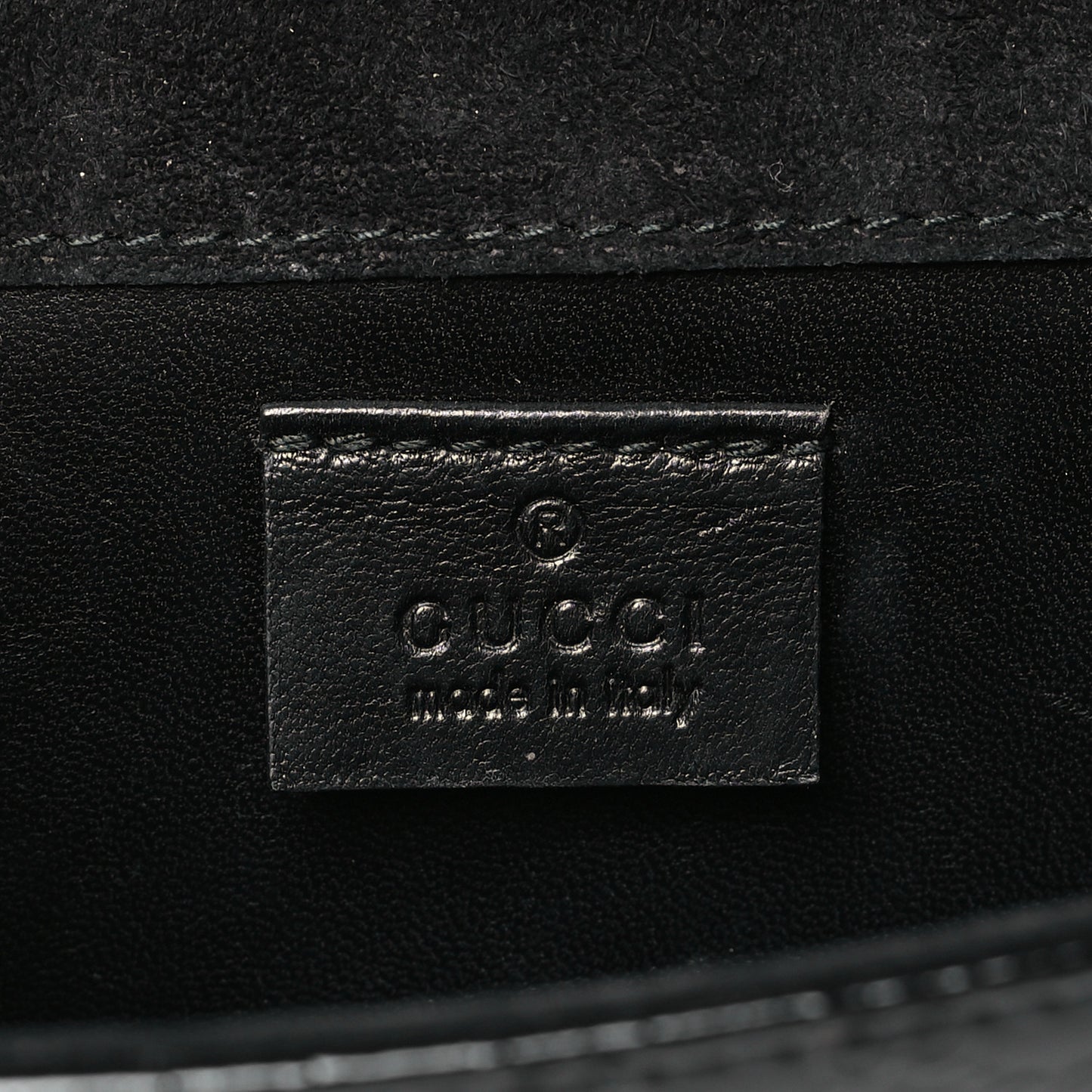 Patent Microguccissima Small Broadway Clutch Black