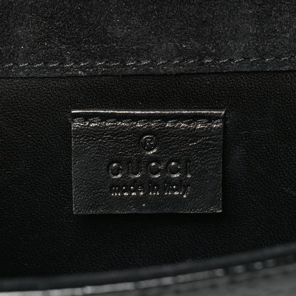Gucci Patent Microguccissima Small Broadway Clutch Black 6 of 9