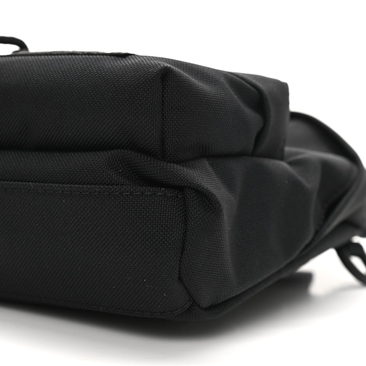 Recycled Casual Nylon Mini Oversized Backpack Black