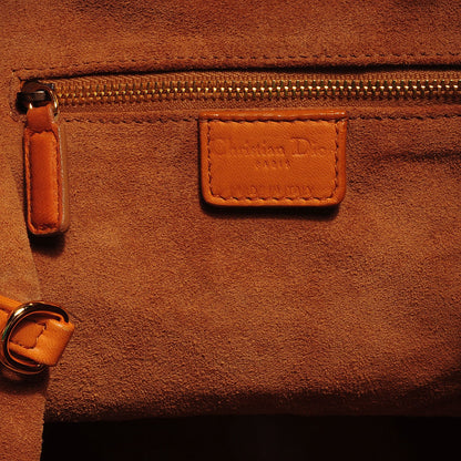 Christian Dior Lambskin Cannage Soft Lady Dior Tote Orange 7 of 8