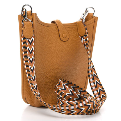 Hermes Taurillon Clemence Allegro Evelyne TPM Sesame 3 of 13