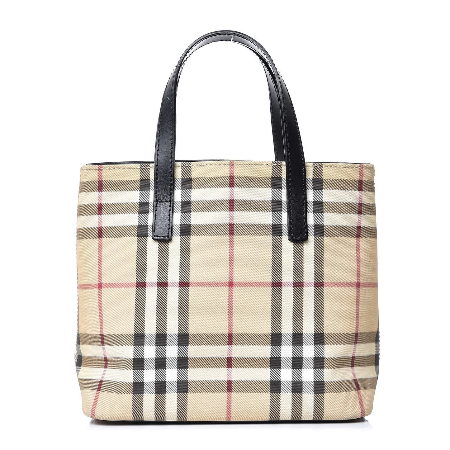 House Check Tote Black