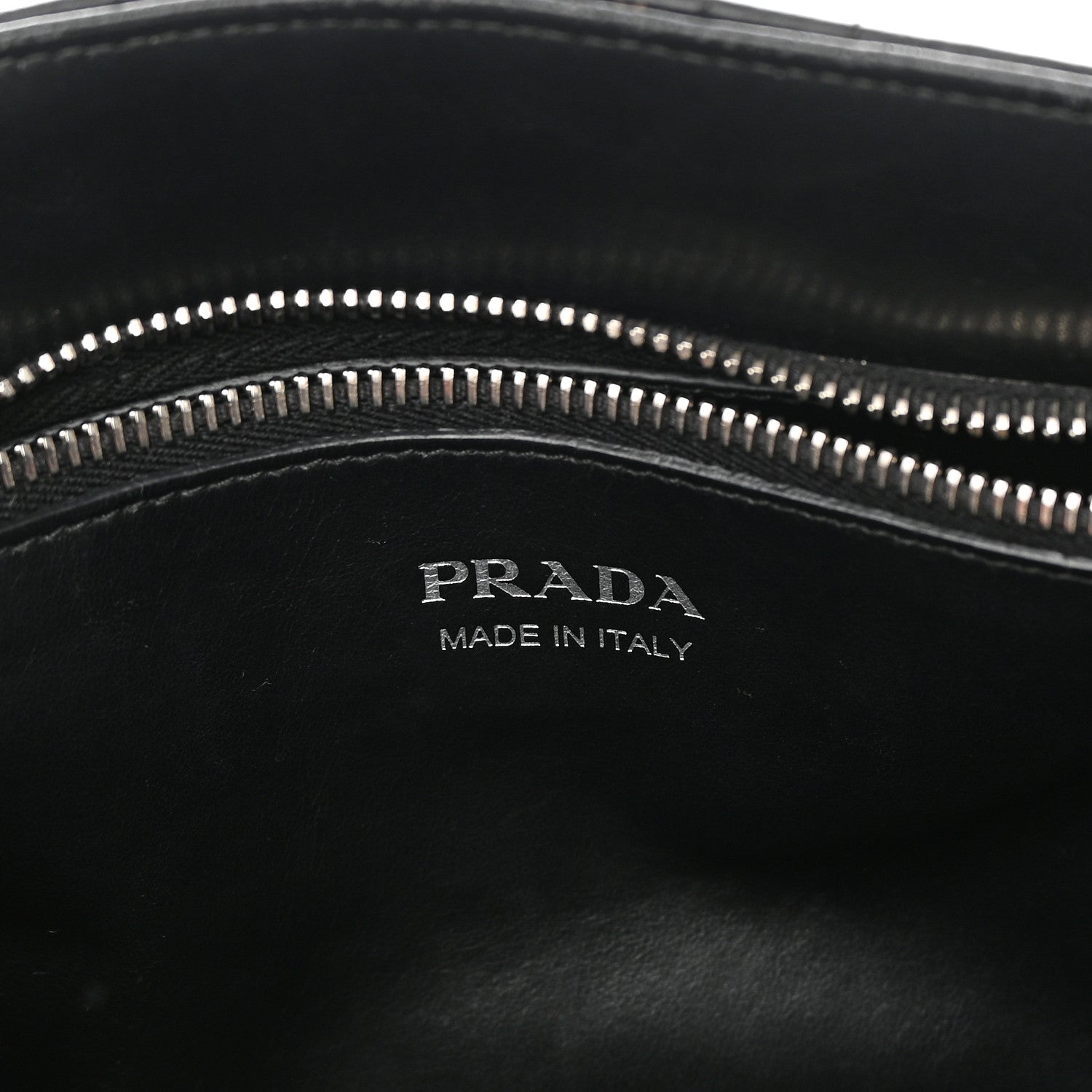 Prada Soft Calfskin Impunture Diagramme Tote Black 6 of 17