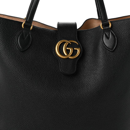 Gucci Grained Calfskin Small Dahlia Tote Black 9 of 11
