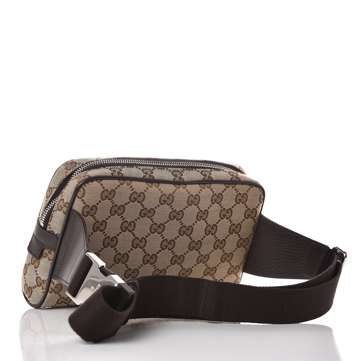 Gucci Monogram Belt Bag Dark Brown 3 of 10