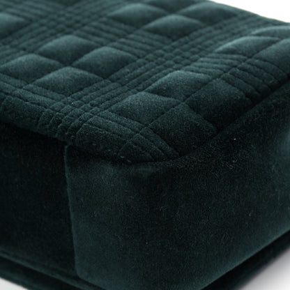 Burberry Velvet Quilted Small Lola Bag Dark Green 11 of 13