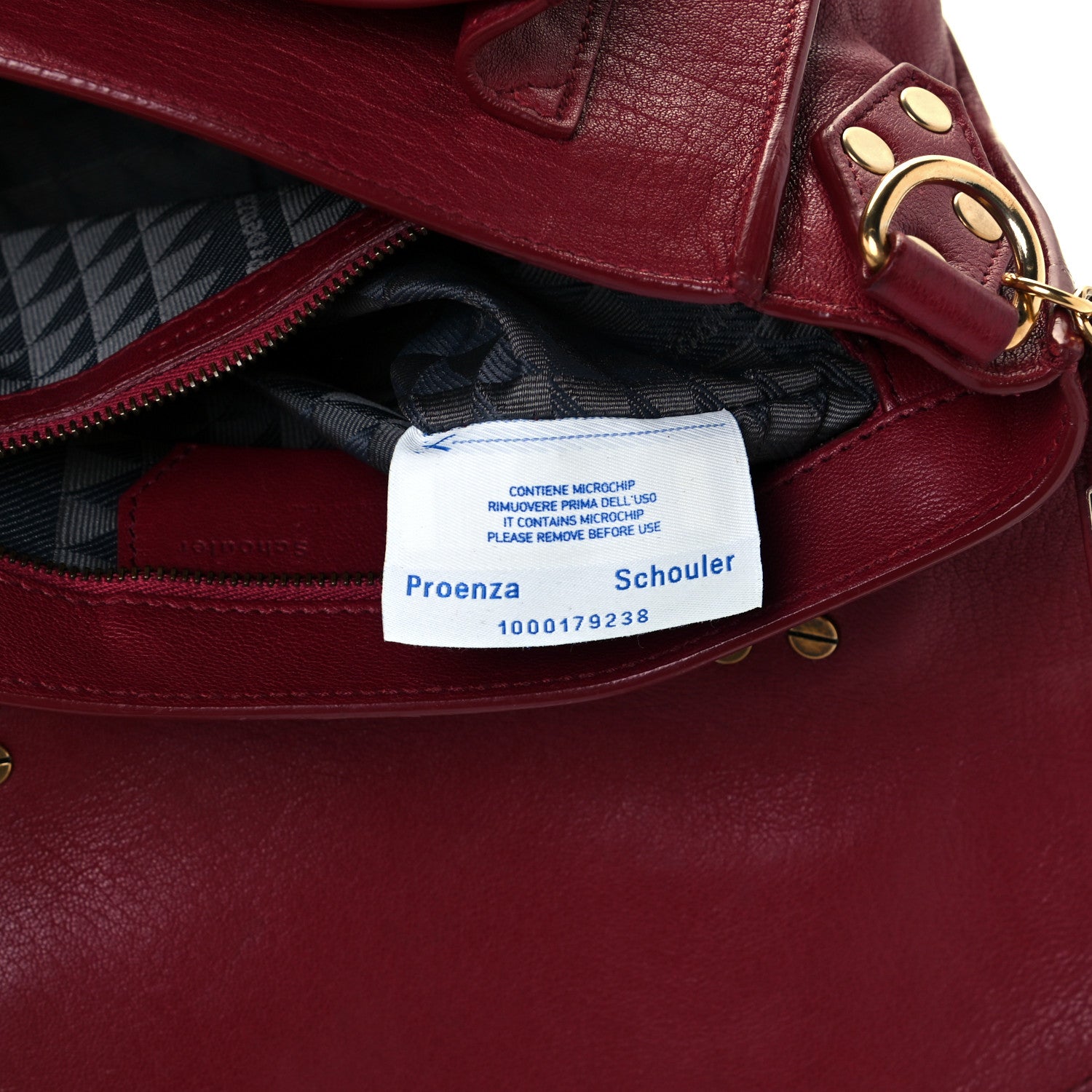 Proenza Schouler Lambskin Tiny PS1 Satchel Chianti 9 of 15