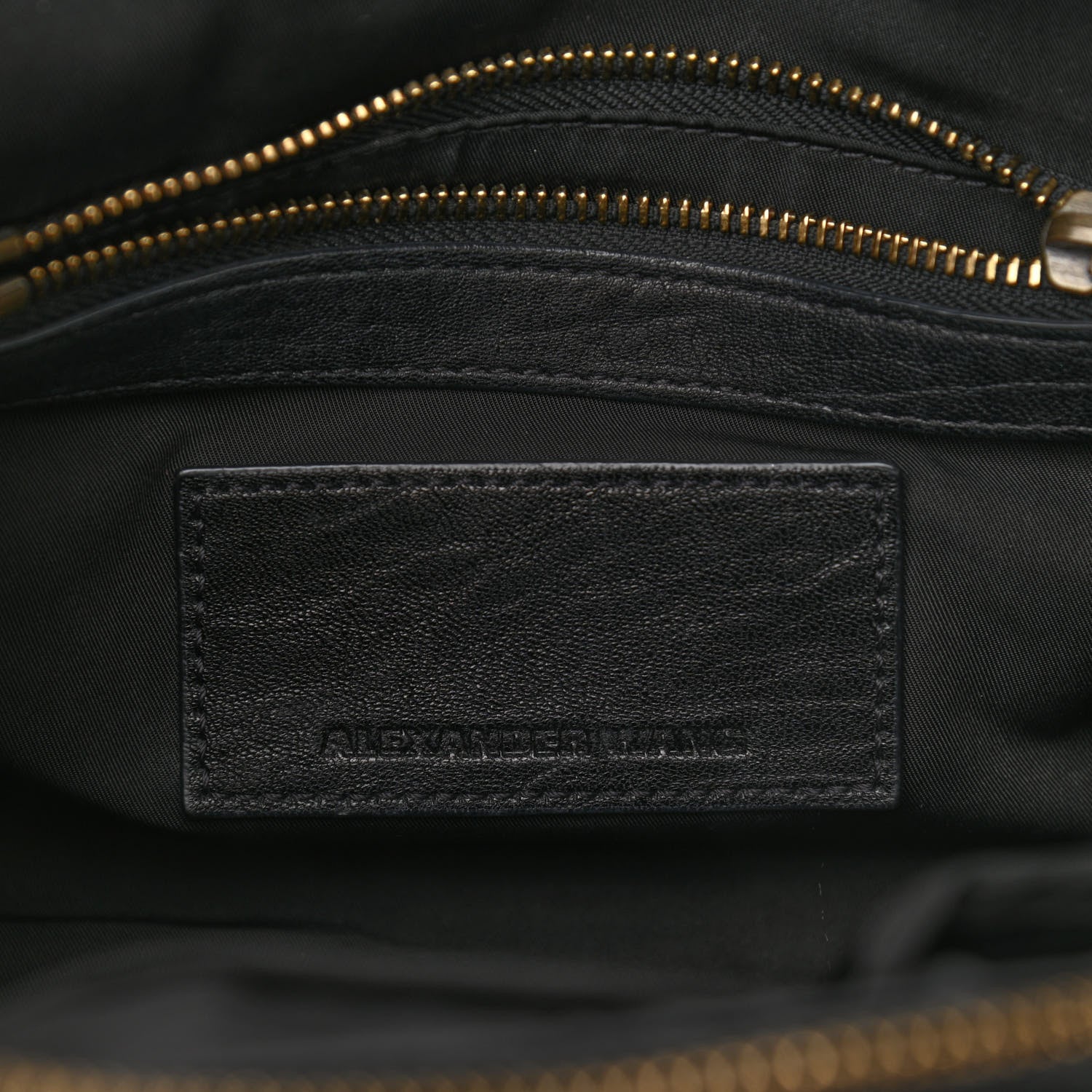 Alexander Wang Pebbled Lambskin Rockie Black Antique Brass Hardware 5 of 11