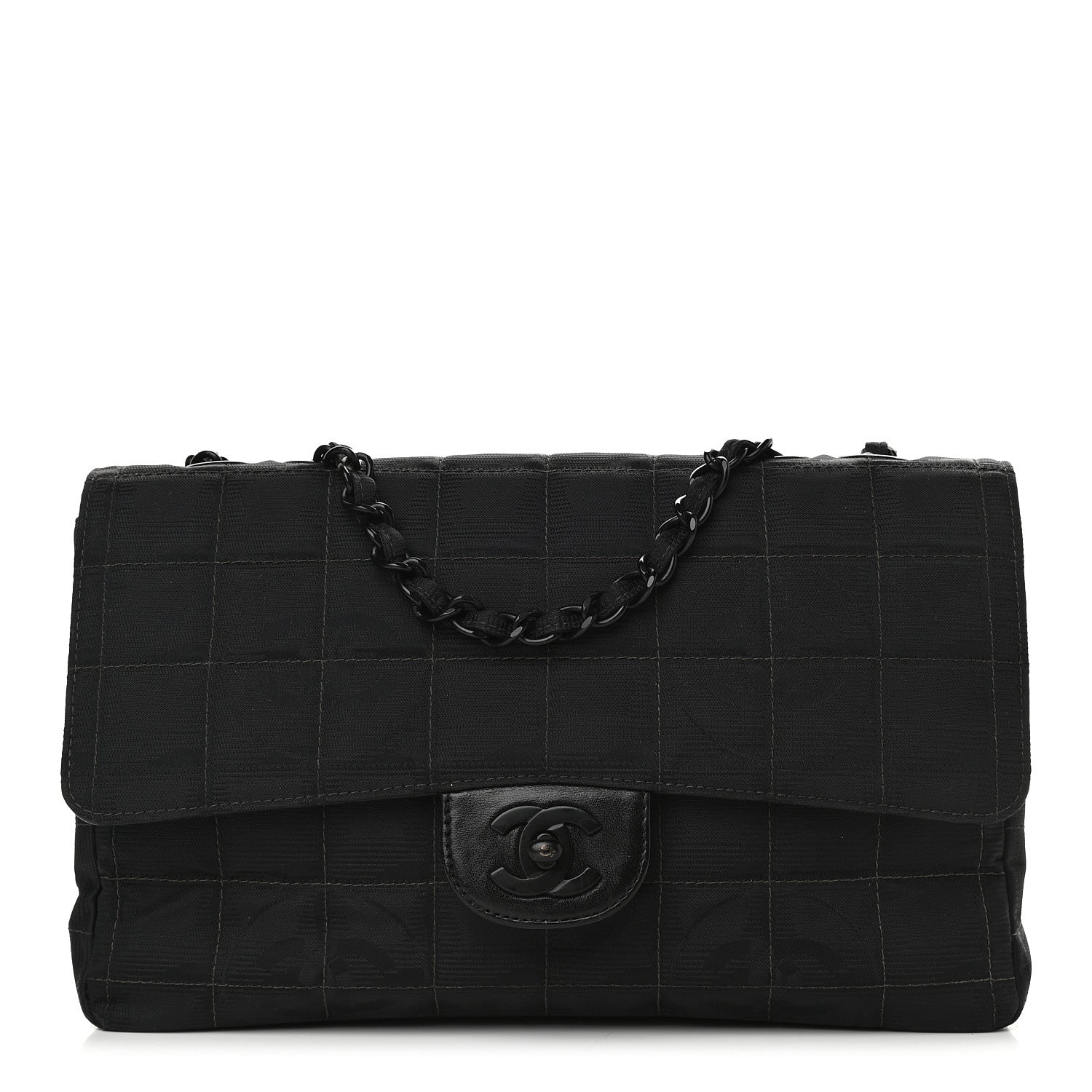 Chanel Nylon Medium Travel Flap Black 1 of 11