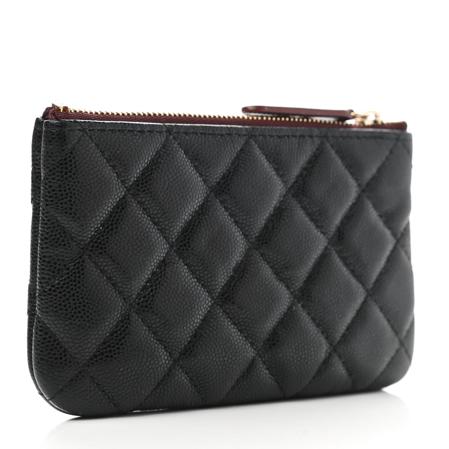 Chanel Caviar Quilted Small Cosmetic Case Black 3 of 8