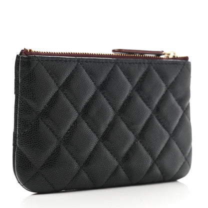 Chanel Caviar Quilted Small Cosmetic Case Black 3 of 8