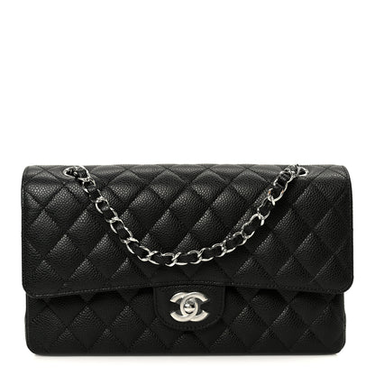 Chanel Caviar Quilted Medium Double Flap Black 1 of 12