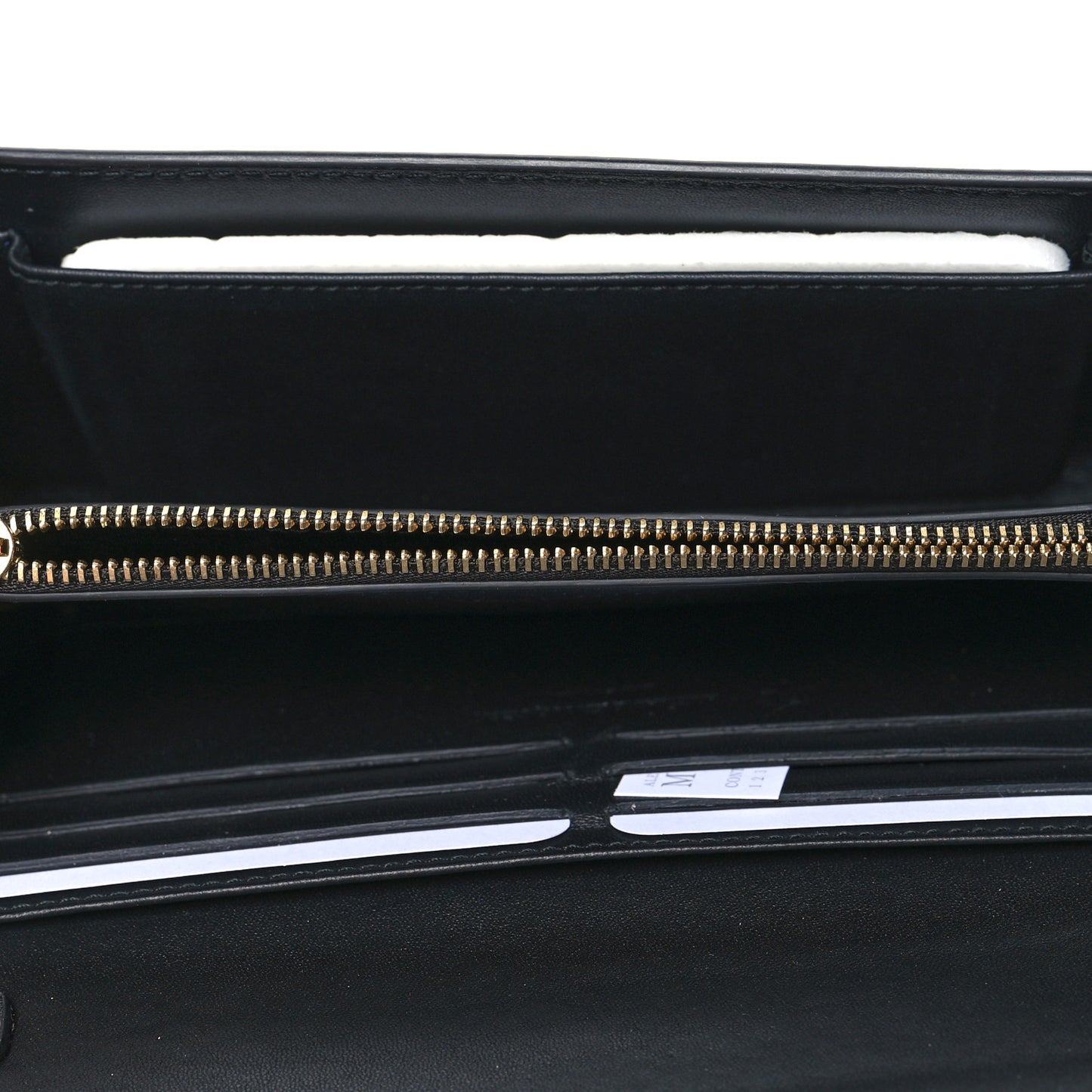 Calfskin Studded Skull Wallet on Chain Black