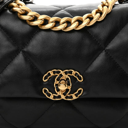 Chanel Goatskin Quilted Medium Chanel 19 Flap Black 8 of 10