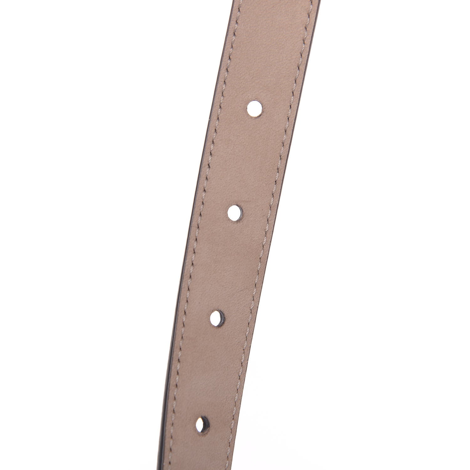 Gucci Metallic Calfskin Crystal Interlocking G Belt 95 38 Sasso 4 of 5