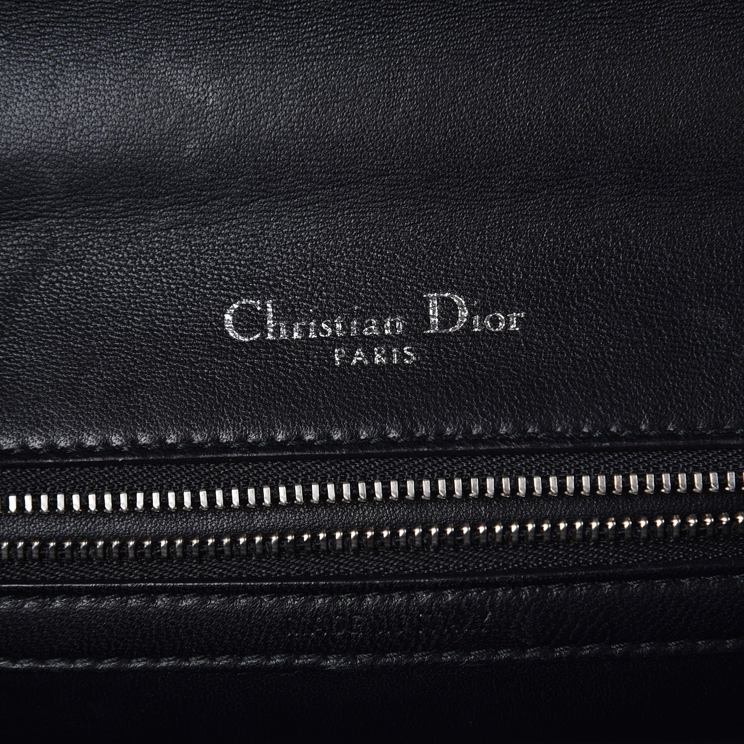 Christian Dior Lambskin Embroidered Medium Diorama Flap Bag Black 6 of 14