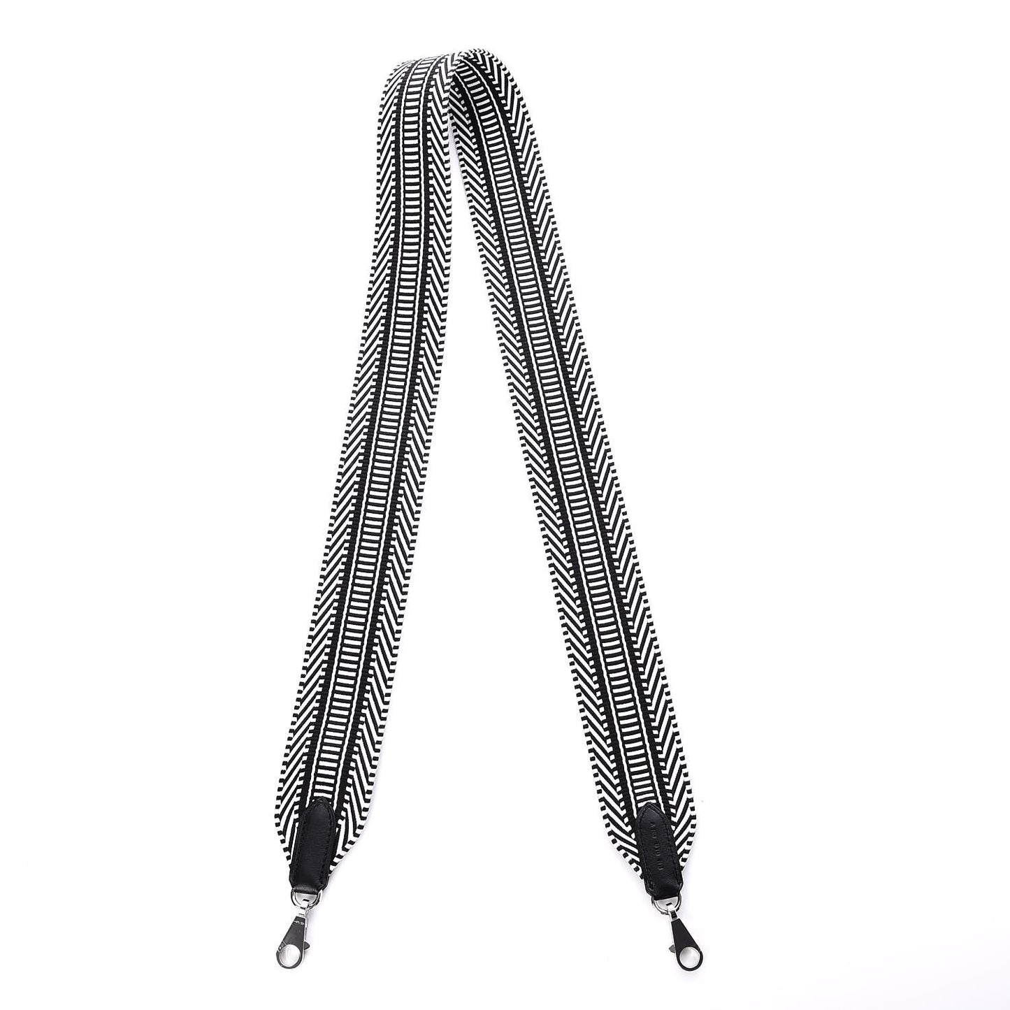 Toile Swift 50mm Sangle Cavale Shoulder Strap Black Ecru