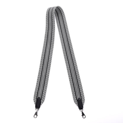 Hermes Toile Swift 50mm Sangle Cavale Shoulder Strap Black Ecru 2 of 5