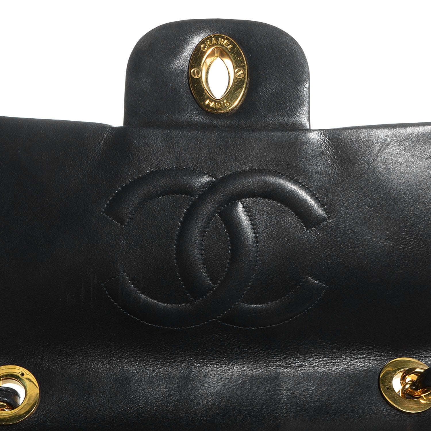 Chanel Lambskin XL Jumbo Flap Black 6 of 10