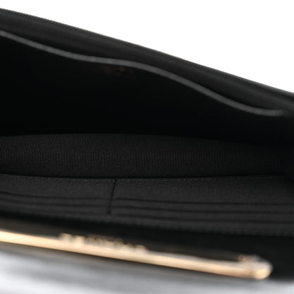 Chanel Lambskin Quilted Top Handle Wallet On Chain WOC Black 5 of 11