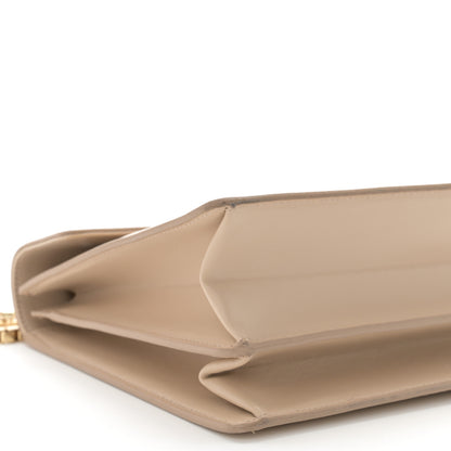 Salvatore Ferragamo Calfskin Thalia Flap Shoulder Bag Macadamia 9 of 14