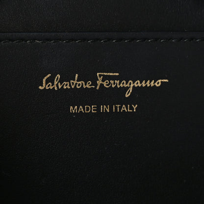Salvatore Ferragamo Canvas Calfskin Gancini Camera Bag Black Beige 6 of 8