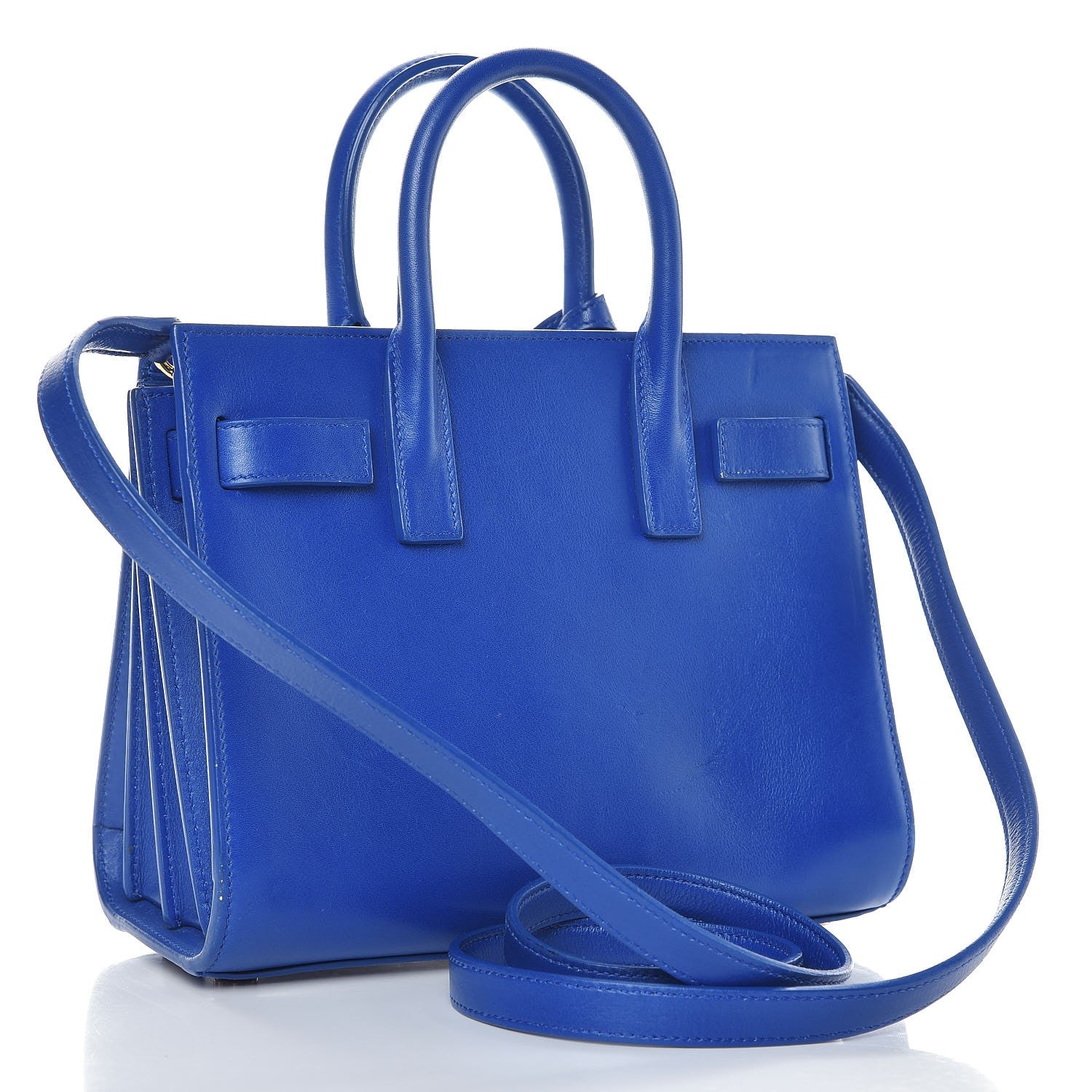 Saint Laurent Calfskin Nano Sac De Jour Royal Blue 4 of 10