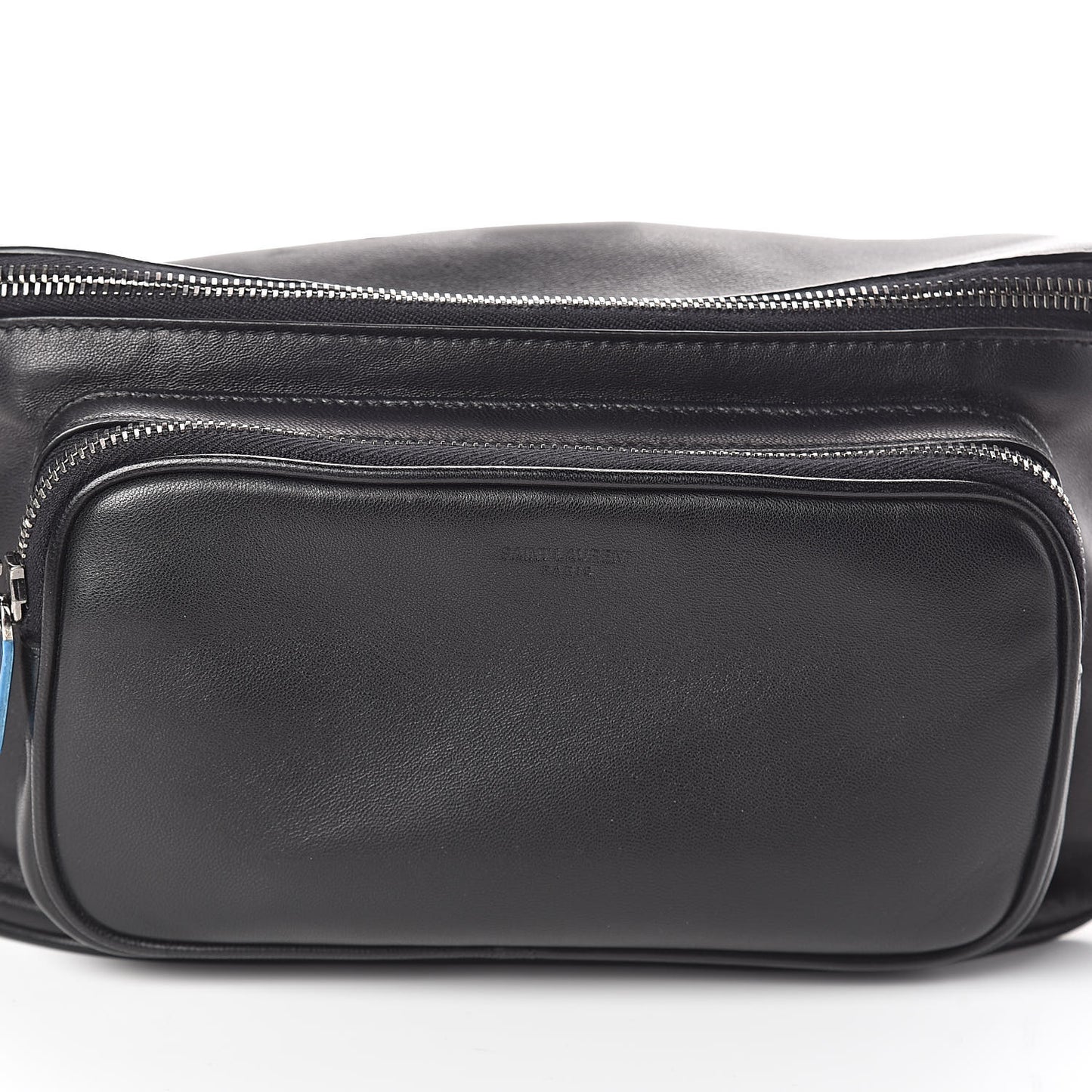 Lambskin Subway Belt Bag Black