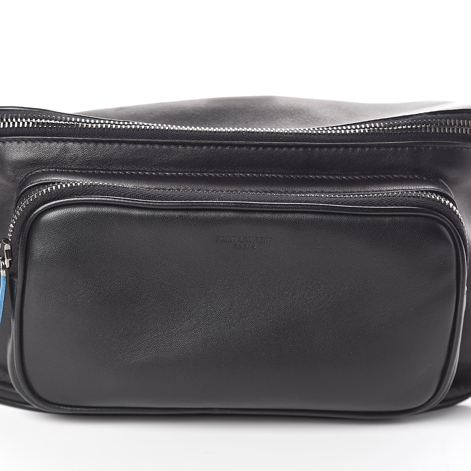 Saint Laurent Lambskin Subway Belt Bag Black 8 of 10