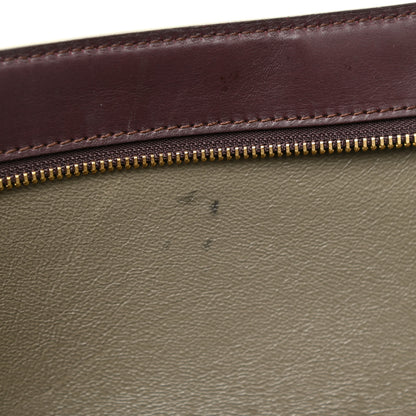 Celine Calfskin Suede Tri-Color Medium Trapeze Burgundy 23 of 32