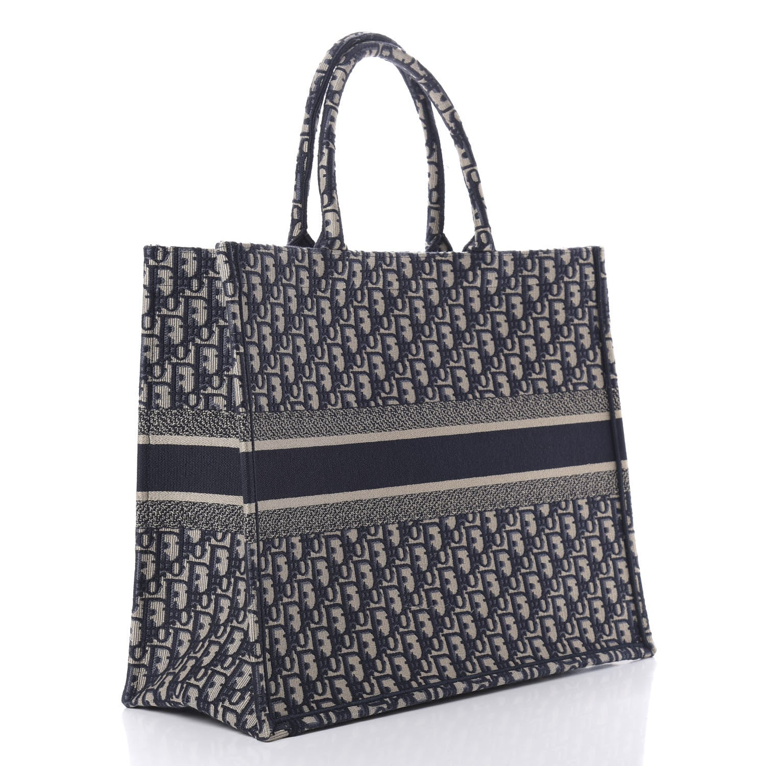 Christian Dior Oblique Book Tote Blue Multicolor 3 of 10