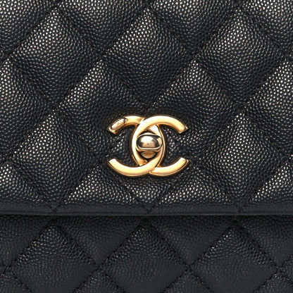 Chanel Caviar Quilted Mini Coco Handle Flap Black 8 of 13
