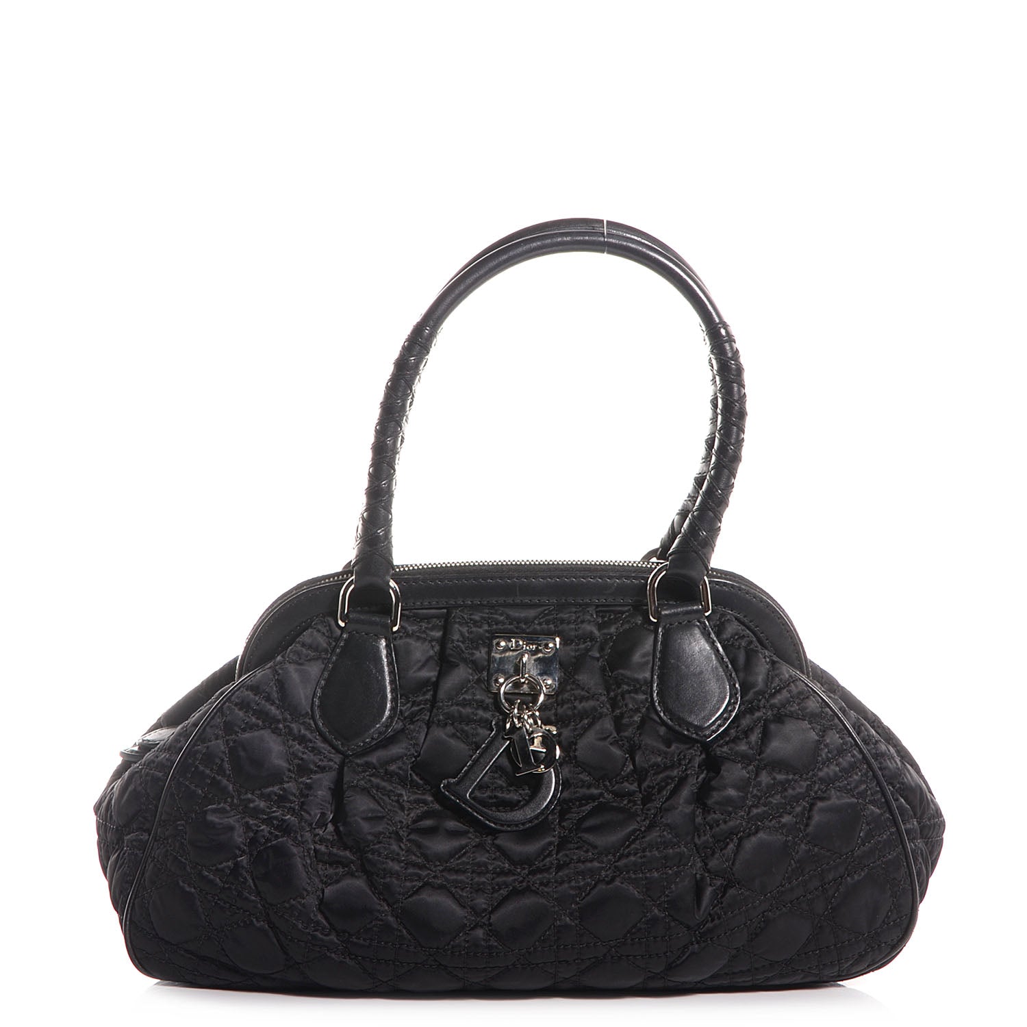 Christian Dior Satin Cannage Charming Doctors Bag Black 1 of 7