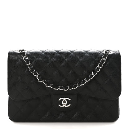 Chanel Caviar Quilted Jumbo Double Flap Black 1 of 11