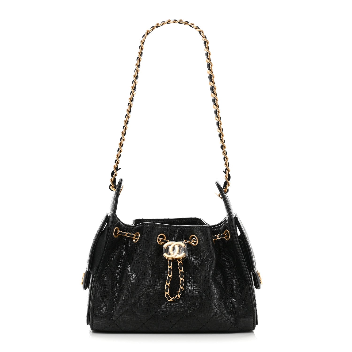 Chanel Caviar Quilted Mini Chanel 25 Handbag Black 1 of 11