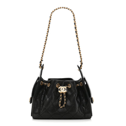 Chanel Caviar Quilted Mini Chanel 25 Handbag Black 1 of 11