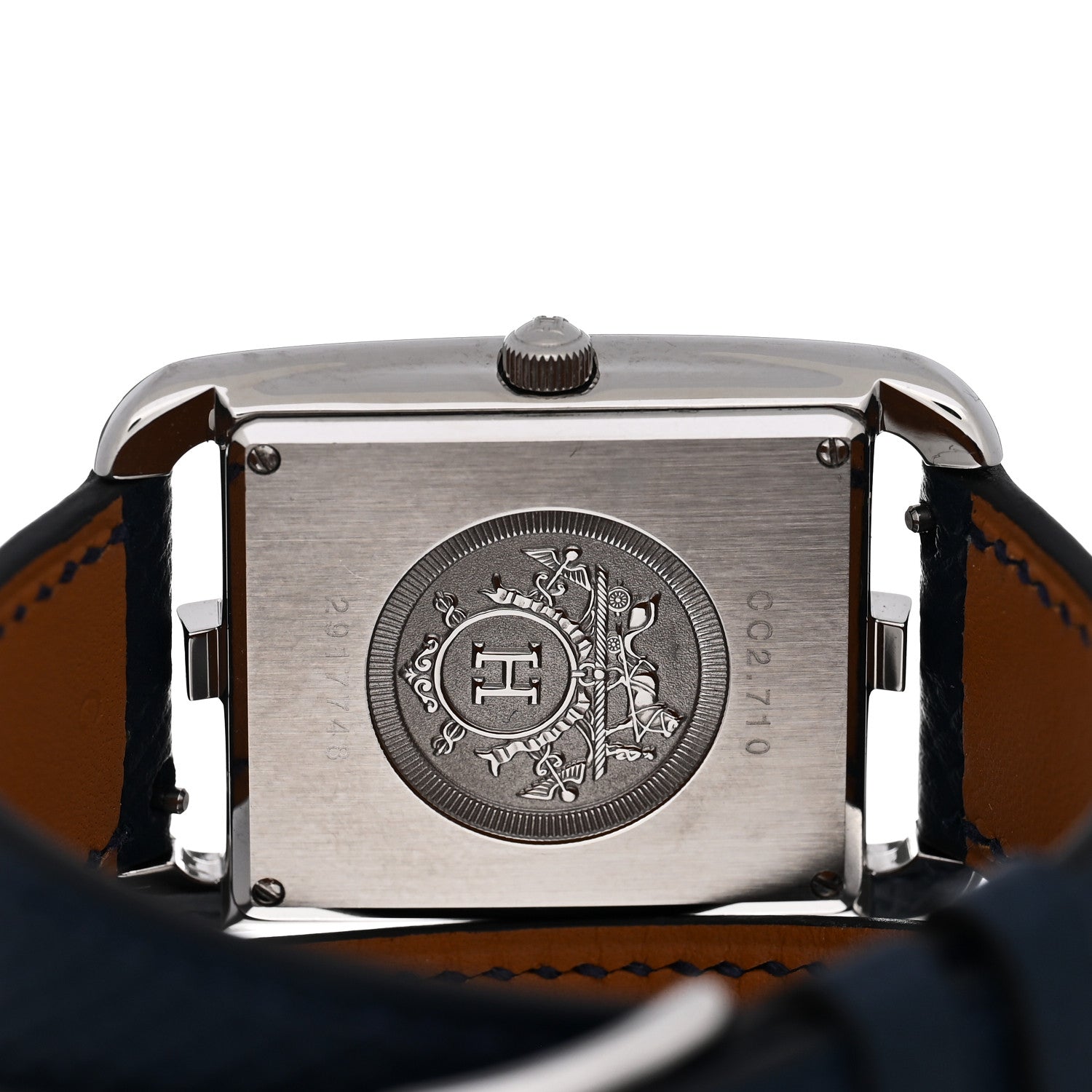 Hermes Stainless Steel Epsom 29mm Cape Cod Double Tour Quartz Watch Noir 4 of 4