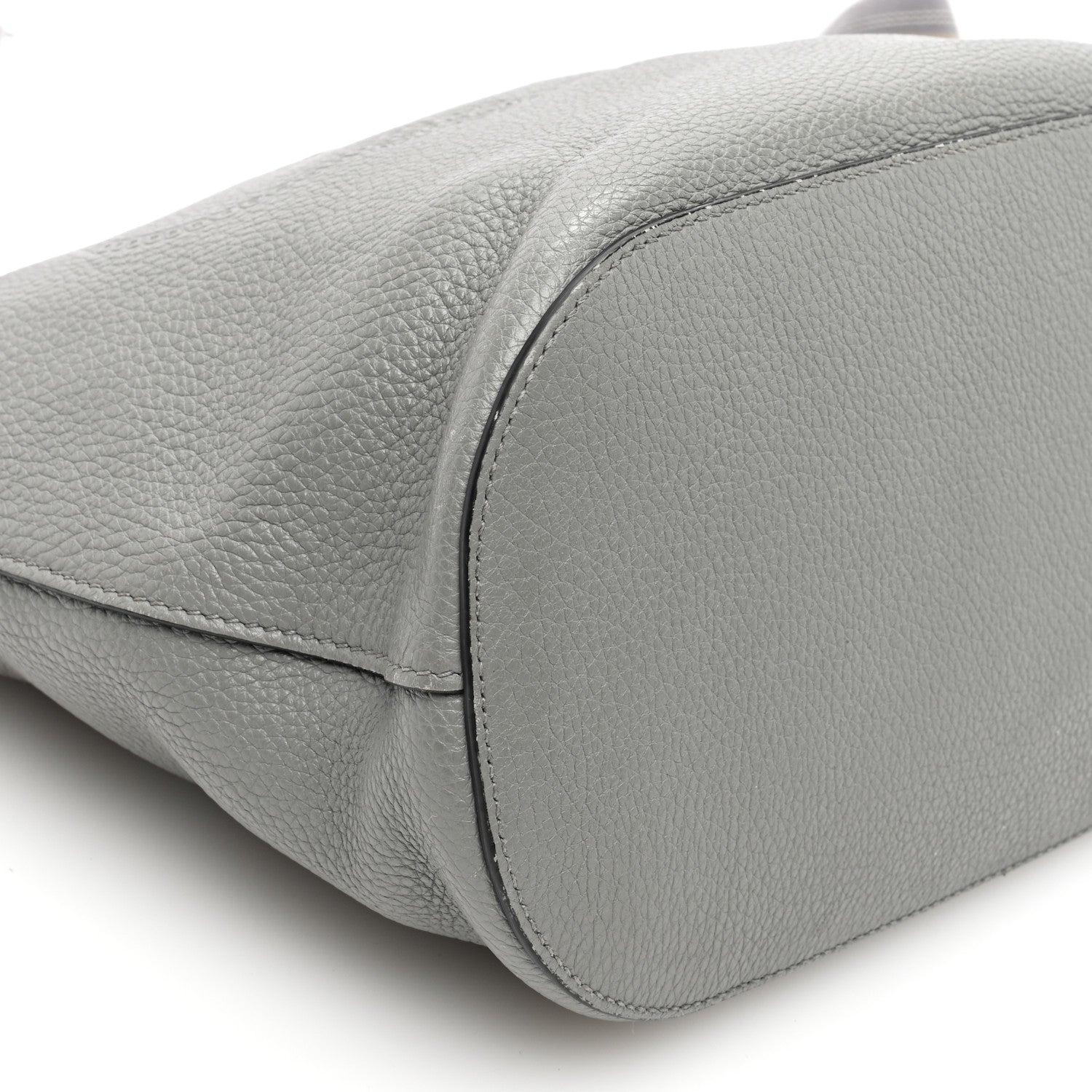 Prada Vitello Phenix Embossed Logo Hobo Argilla 8 of 9