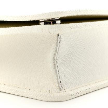 Prada Saffiano Lux Crossbody Bag White 8 of 12