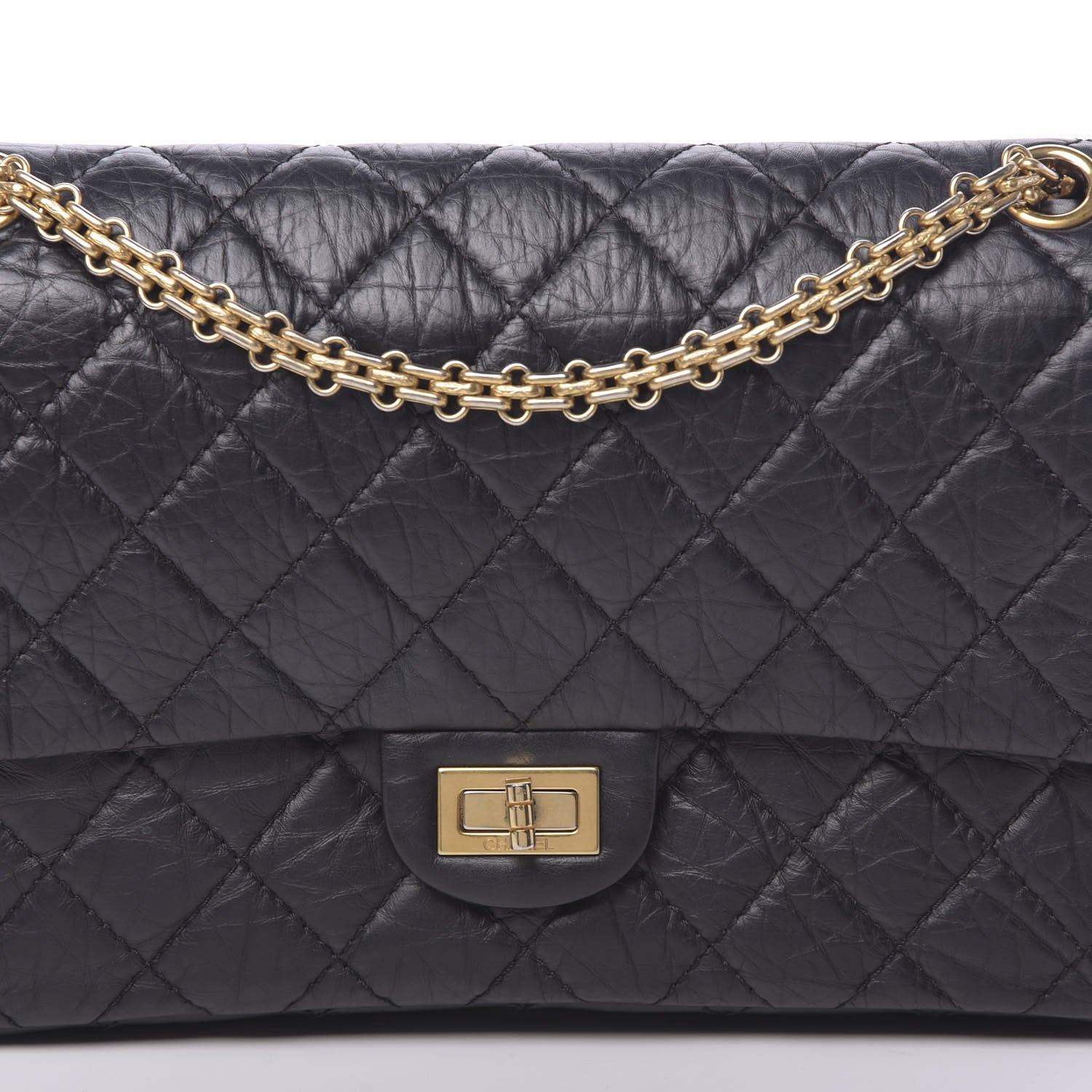 Chanel Aged Calfskin Quilted 2.55 Reissue 226 Flap Black 10 of 11