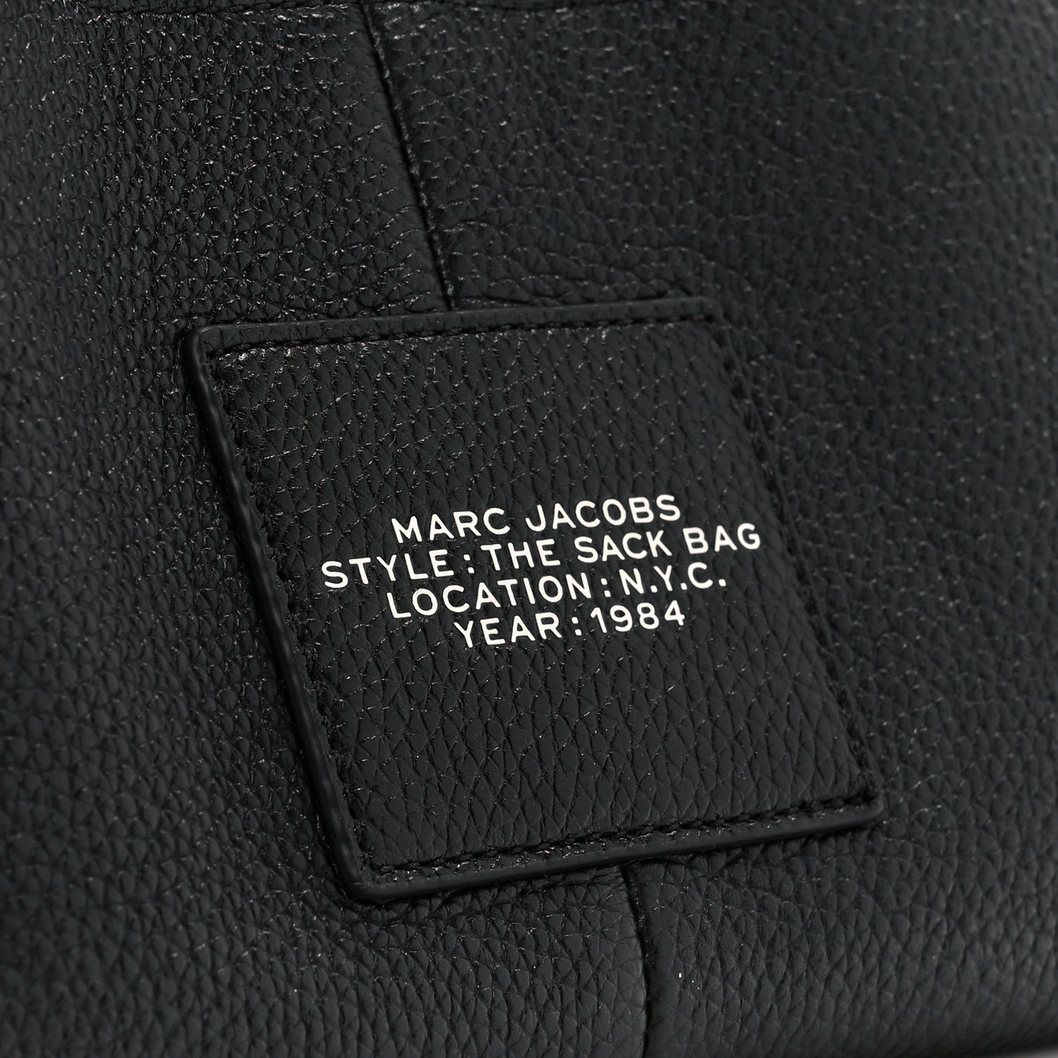 Marc Jacobs Grained Calfskin Mini The Sack Bag Black 8 of 11
