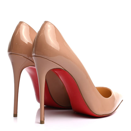 Christian Louboutin Patent Pigalle Follies 100 Pumps 38.5 Nude 4 of 7