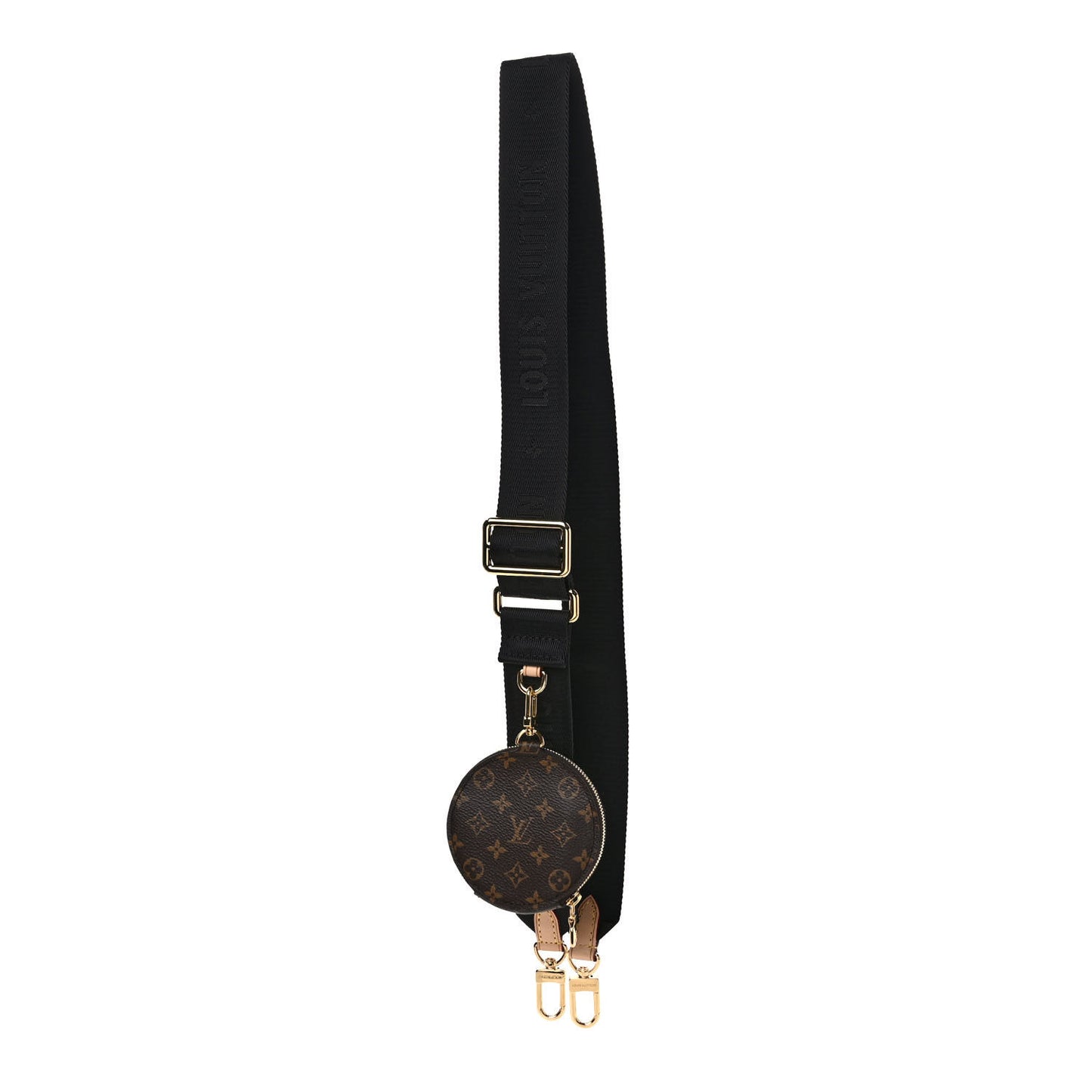 Monogram Multi Pochette Accessories Bandouliere Shoulder Strap Black
