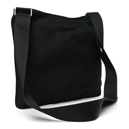 Prada Nylon Vela Flat Messenger Bag Black 2 of 7