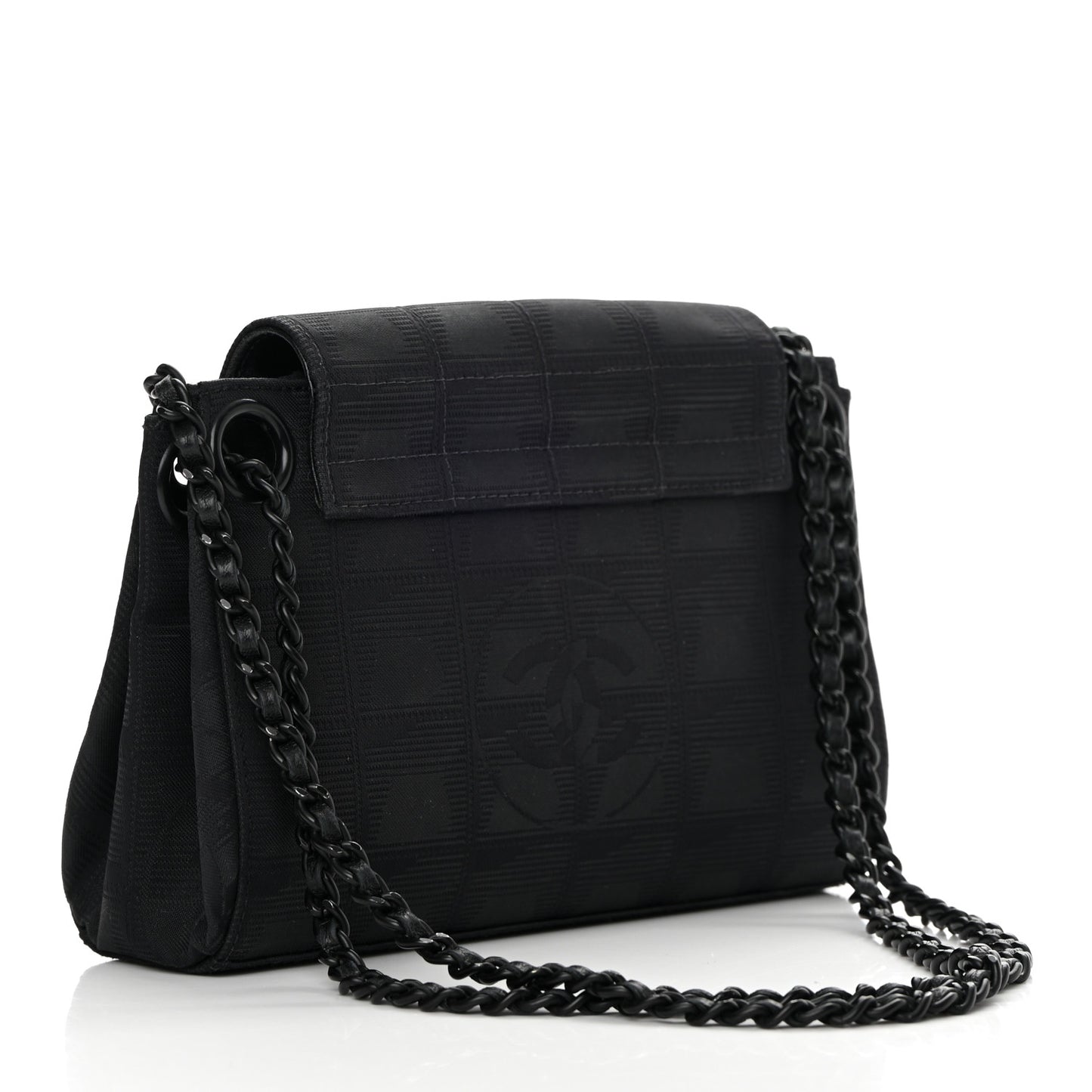 Nylon Mini Travel Accordion Flap Black