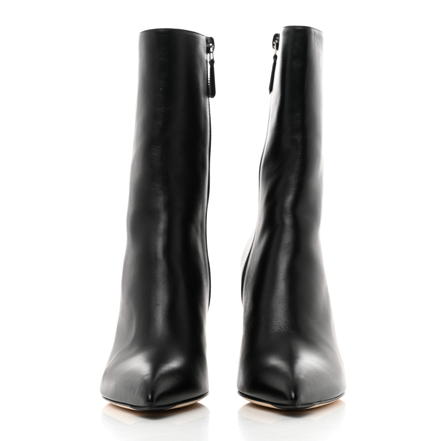 Chanel Lambskin Pearl Snake Ankle Boots 35 Black 2 of 10