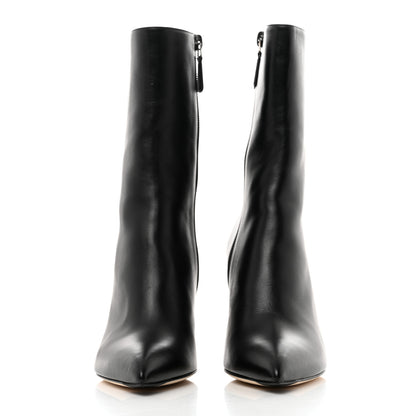 Chanel Lambskin Pearl Snake Ankle Boots 35 Black 2 of 10