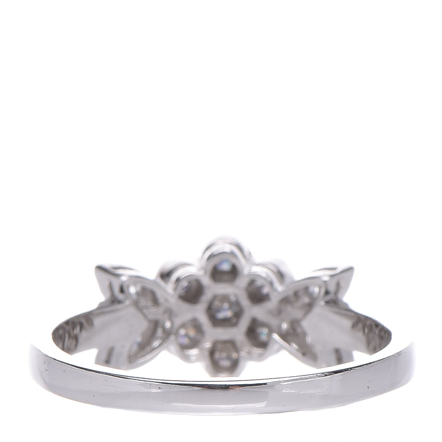 Tiffany Platinum Diamond Blossom Flower Ring 48 4.5 4 of 6